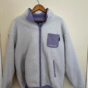 In The Soop Lavender Fleece oversized Jacket